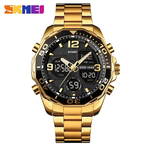 Skmei 1649 Dual Time Sports watch Chrono alam clock