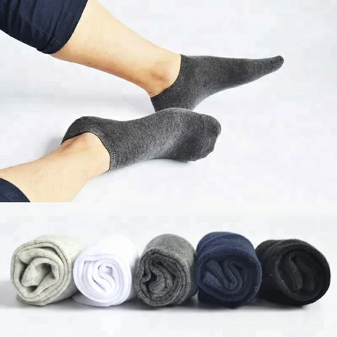 5 Pairs High Quality Breathable Socks - 5 Pairs High Quality Man Ankle cut Socks