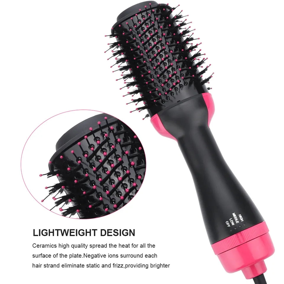 One step Hair Dryer Brush 3 in 1 Negative One Step Hair Dryer & Volumizer Blower Anti-Static Hair Styler Curler Hair Straightener Brush