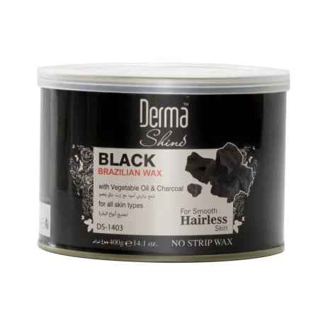 Derma shine Brazilian BLACK wax (No strip) 400g & 800g