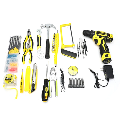 Lot imported 52 Pcs Tool Set With Rechargeable Drill