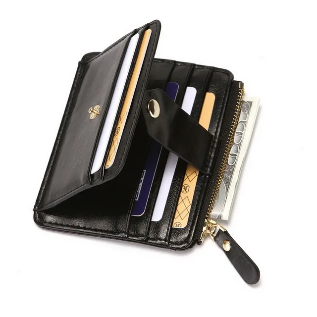 Mini Slim Card Holder For Cards Coins And Cash