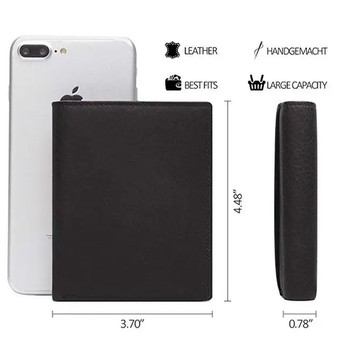 Cow Leather Short pocket Wallet for Men women