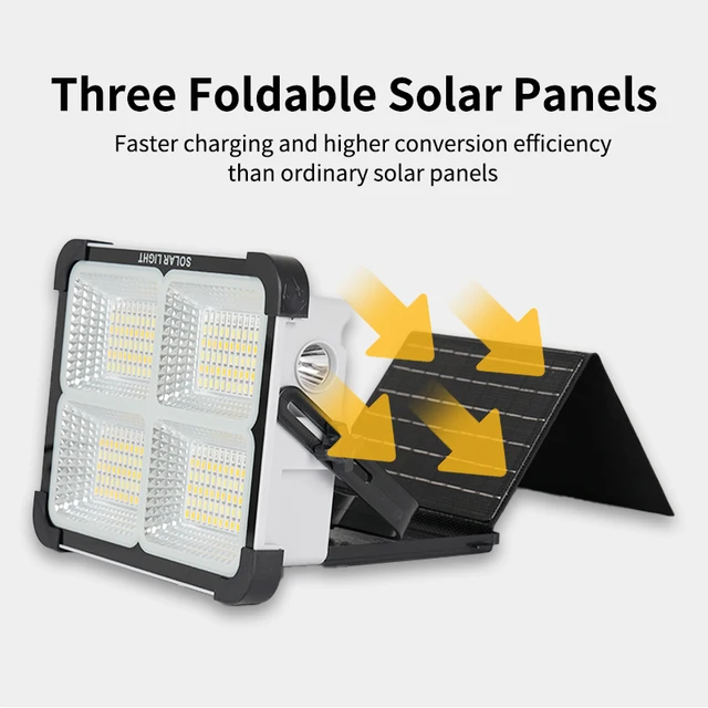 Camping Emergency  300Led Ip65 Waterproof Flood Light Rechargeable