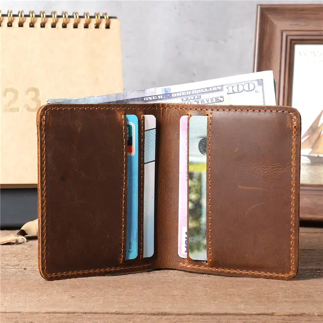 Cow Leather Slim Card holder wallet