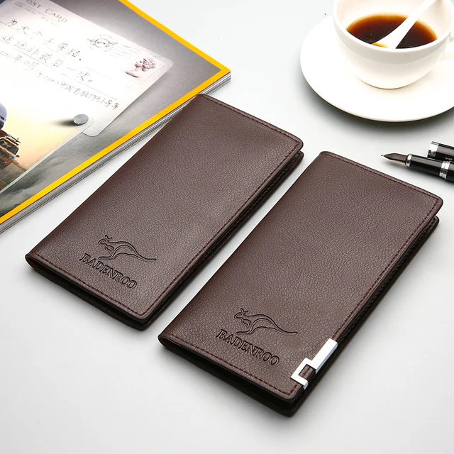 Kangaroo ultra thin long wallet for cards & cash