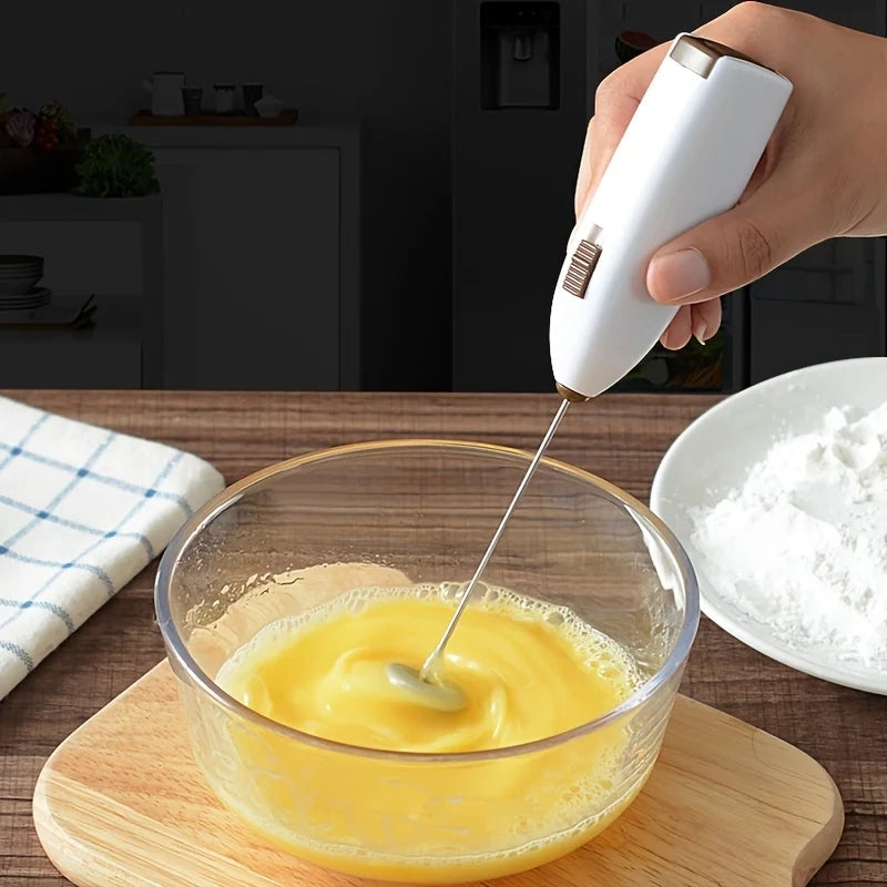 Coffee Egg Beater Mini Battery Powered Milk Frother Mixer