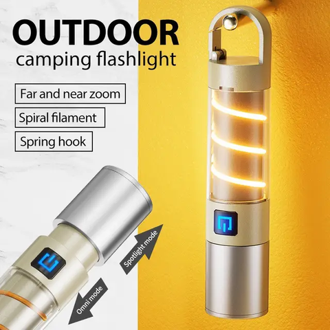 IPX6 Flash light - P60 Strong Light Telescopic Flashlight