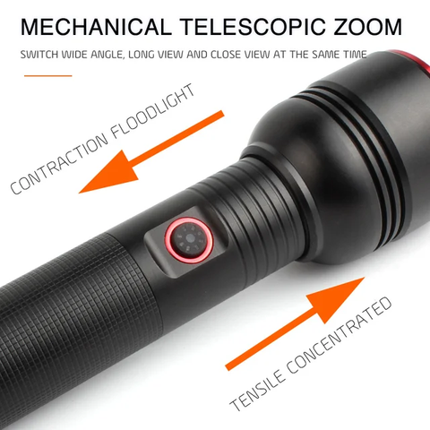 Coba High Power 1000M USB Rechargeable LED Torch Flashlights CB 2208