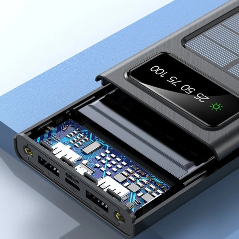 4 in 1 Solar Power Bank 10/20/50000mah Ultra-large Capacity