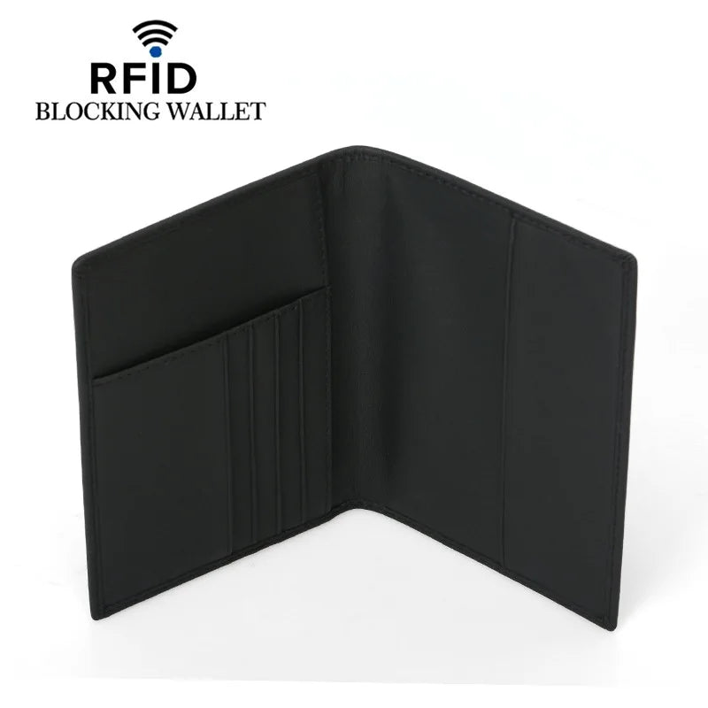 RFID Pu Leather Passport Cover Cards for Family Anti-theft Travel Passport Holder