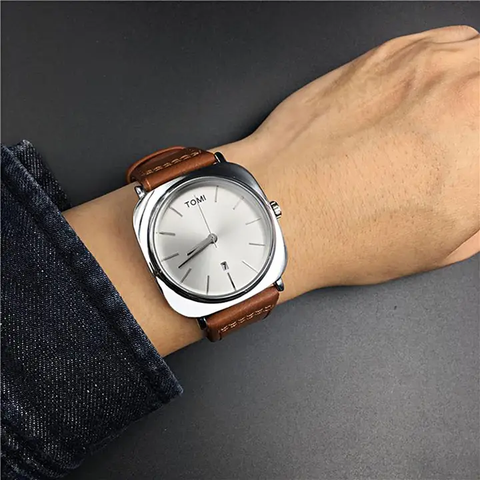 Tomi Stylish business Leather Strap Watch