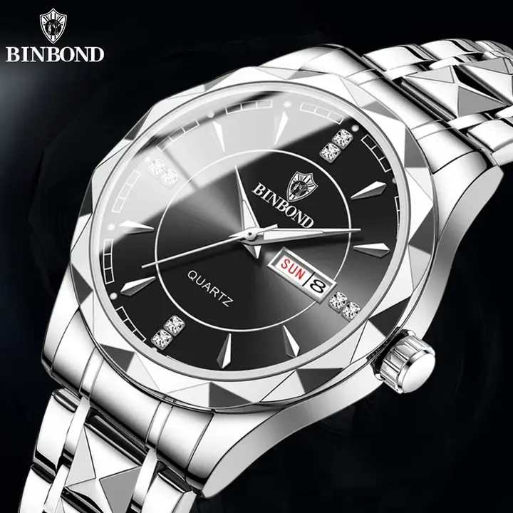 BINBOND Men's Fashion Watch  50M Waterproof Luminous