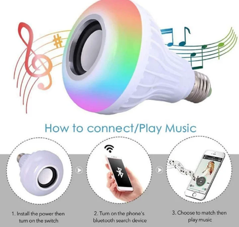 Led Bluetooth Music Bulb Remote Control