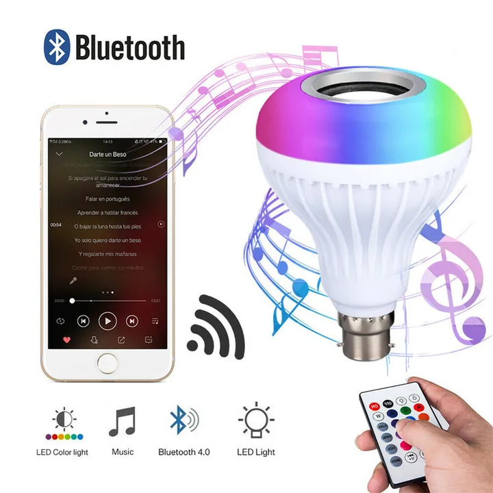 Led Bluetooth Music Bulb Remote Control