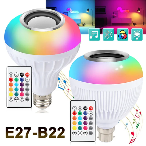 Led Bluetooth Music Bulb Remote Control