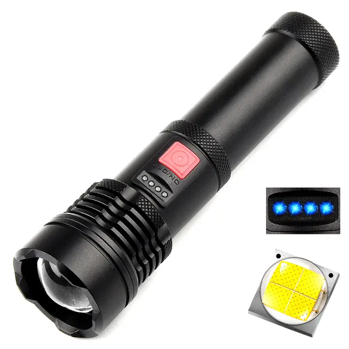 Rechargeable 10000 lumens High  Led Flash Light