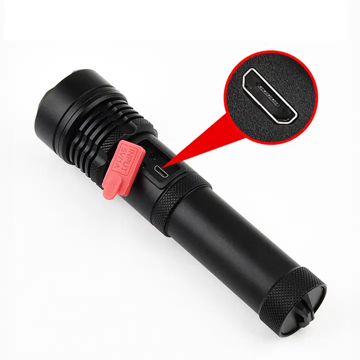 Rechargeable 10000 lumens High  Led Flash Light