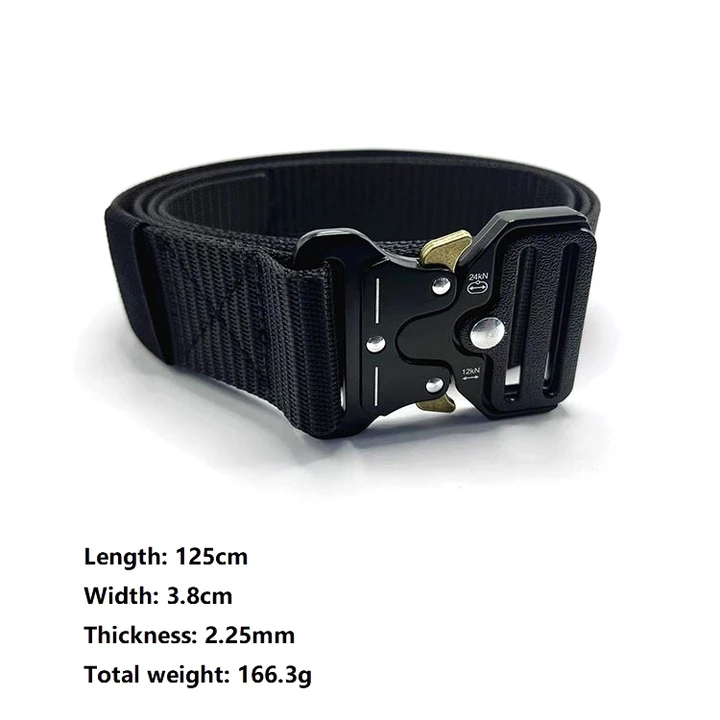 Nylon Metal canvas Tactical adjustable Waist Belt