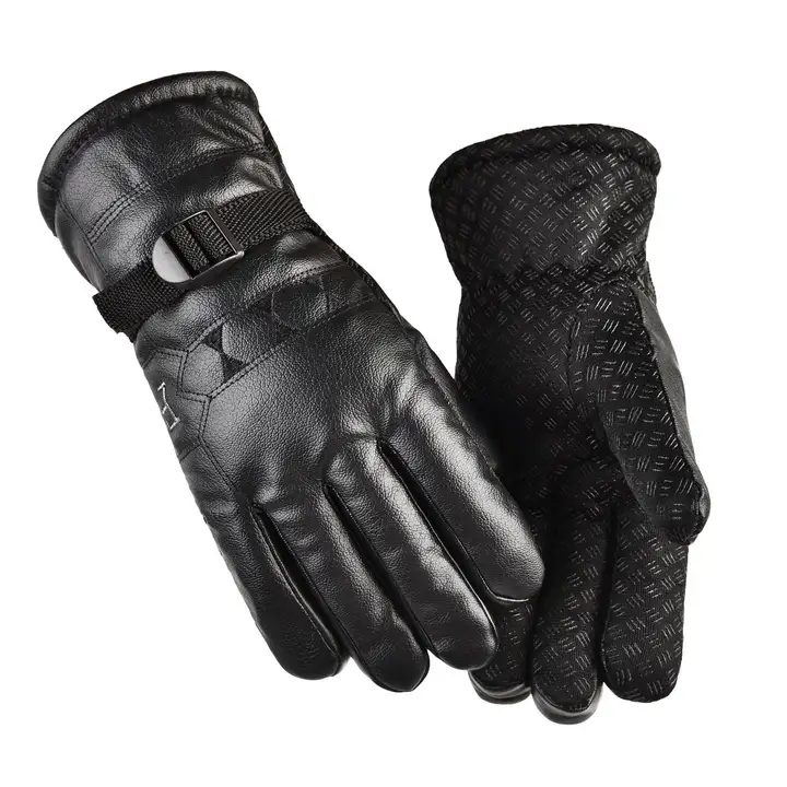 Winter Warm Leather Waterproof & Windproof Gloves