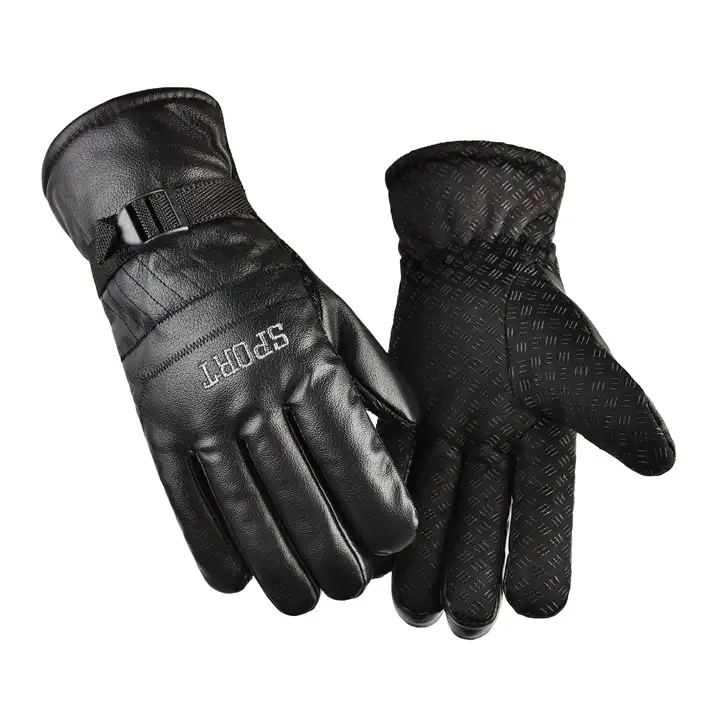 Winter Warm Leather Waterproof & Windproof Gloves