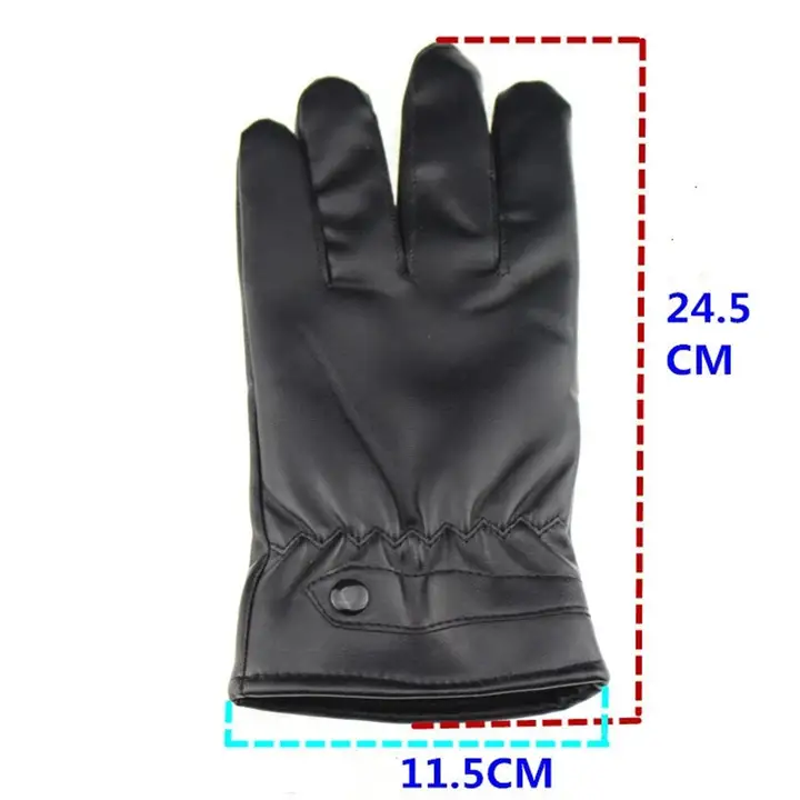 Touch screen Winter Warm Leather Gloves Waterproof Non slip