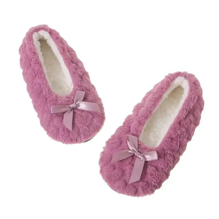 Fluffy Female Indoor Floor Slipper Women's Winter slippers