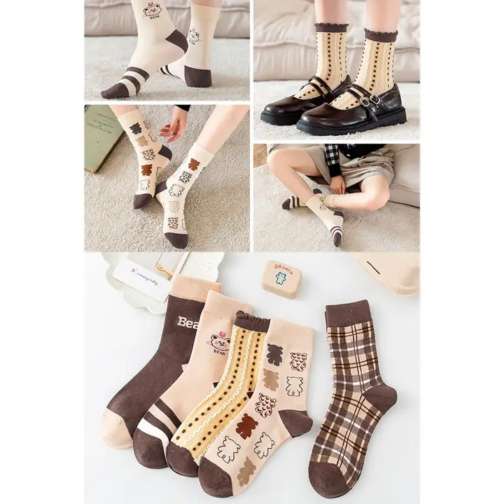 4 pair Baby Printed design cut ankle socks (age limit 6 to 12)