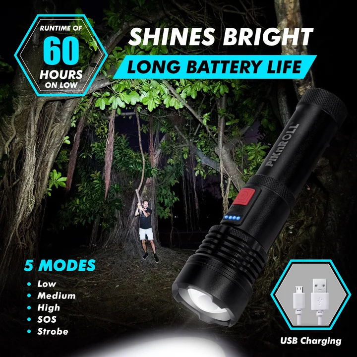 Zk20 Ruilang Aluminum Rechargeable long range Super light Torch