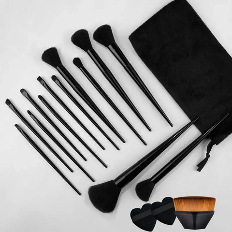 Makeup 11 Pcs Tv Parlor Black Makeup Brush Set