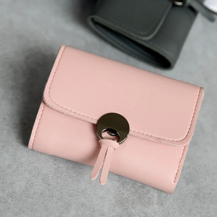 Ladies Retro New Fashion short wallet coin zipper RFID