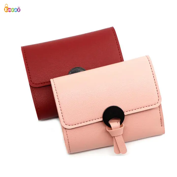 Ladies Retro New Fashion short wallet coin zipper RFID