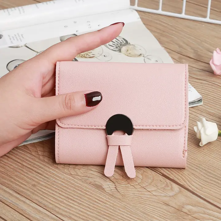 Ladies Retro New Fashion short wallet coin zipper RFID