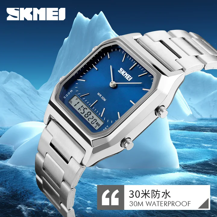 SKMEI 1220 Luxury Digital Quartz Sports Watch Waterproof