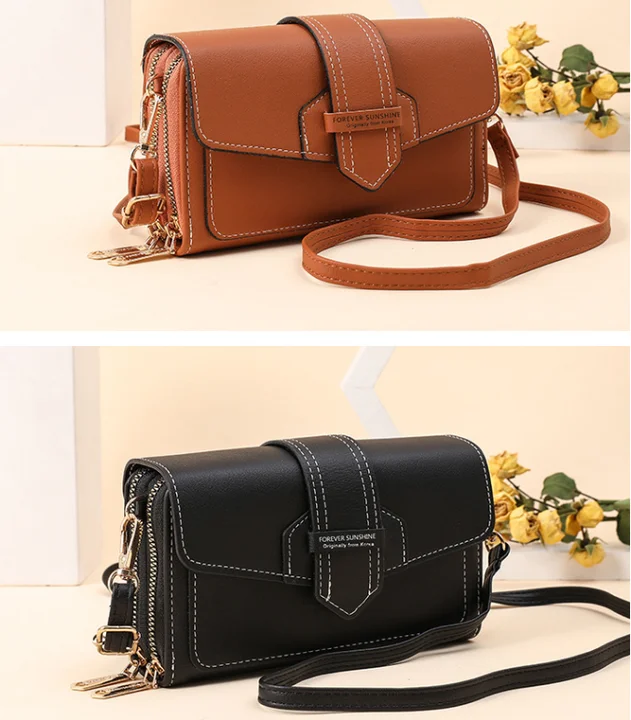 Women Handbags Nylon Cross Body  bag Multi zipper hand bag - Shoulder bag