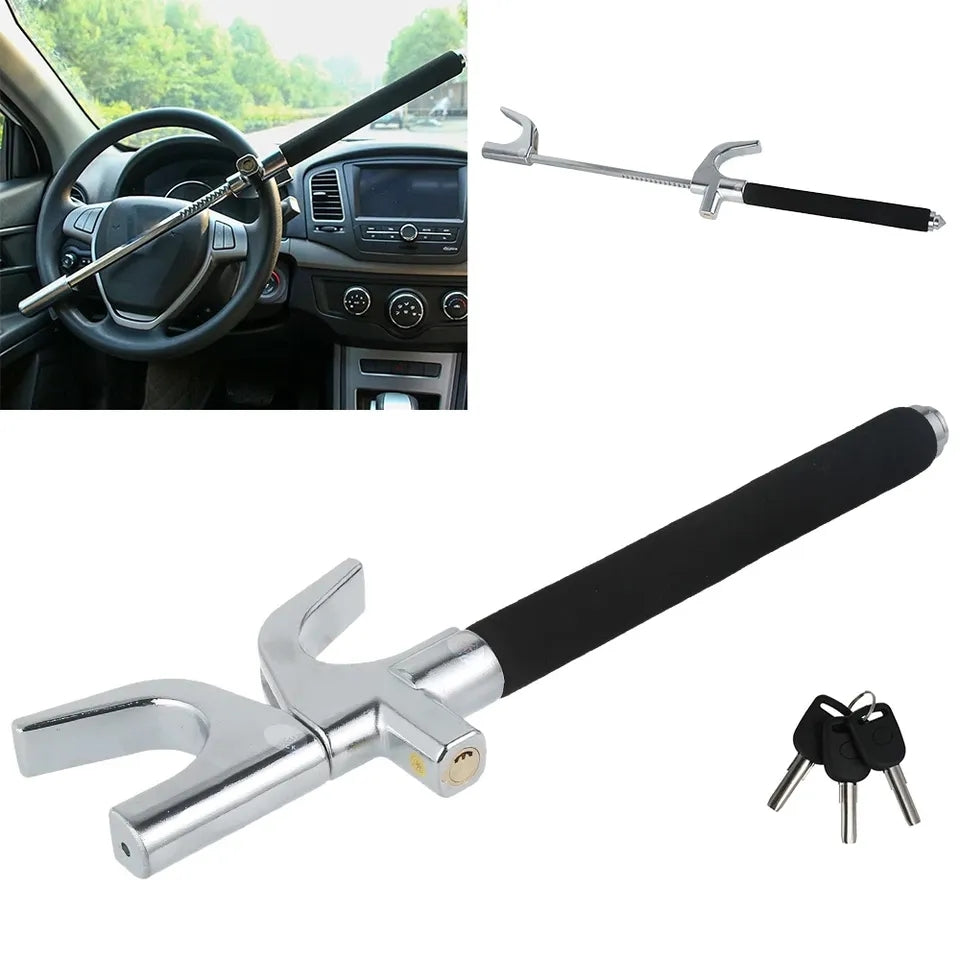 Car Steering Wheel Lock Anti-Theft Car Device Universal Fit Adjustable