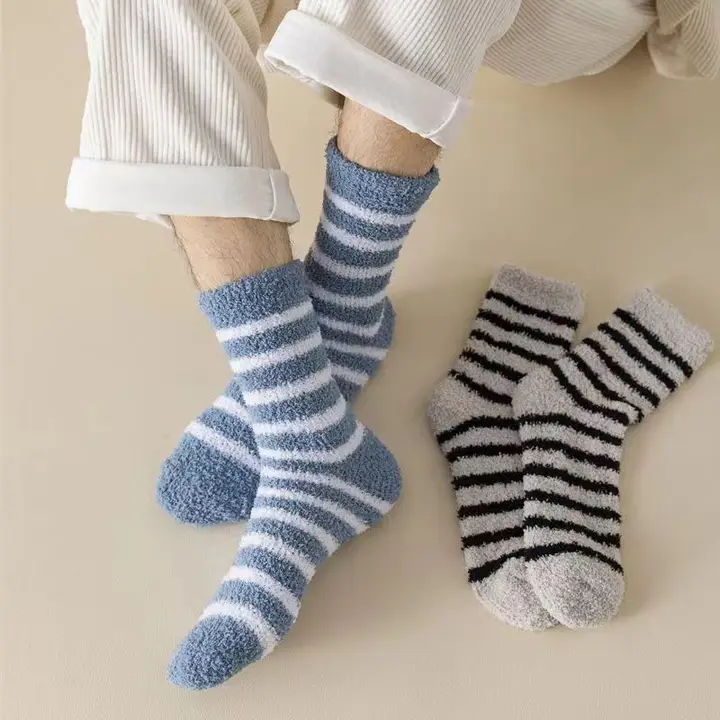 3 Pair Ladies Winter Warm Velvet Towel Socks