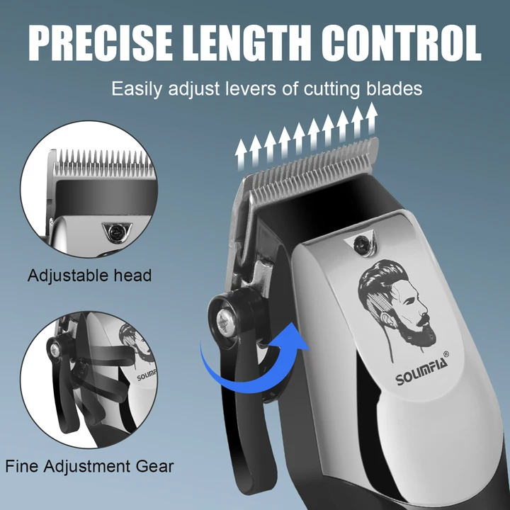 DALING PROFESSIONAL Gold Rechargeable Hair Cutting Shaver Machine LED Display