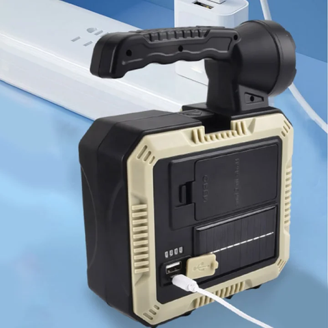 2 in 1 COB Search Light + Tool Kit box Solar Charging Led Work Light