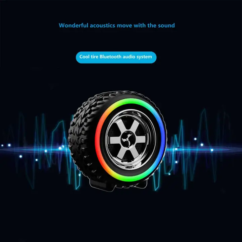 X-502 RGB Wheel Shape Design Wireless Speaker fm radio wireless speakers TF Card BT