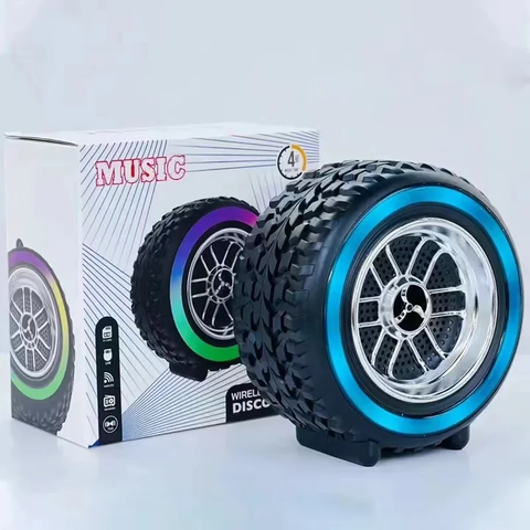 X-502 RGB Wheel Shape Design Wireless Speaker fm radio wireless speakers TF Card BT