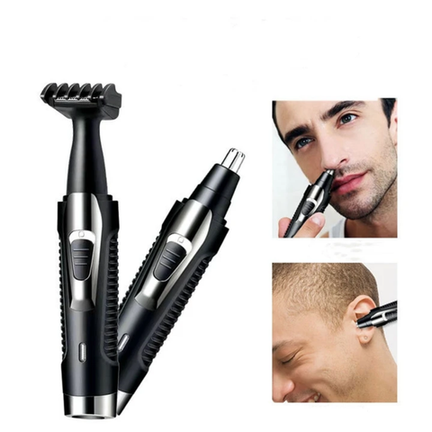 2 in 1 Daling DL-7019 Nose Hair Outline Trimmer Men Electric Hair Trimmer Hair Removal