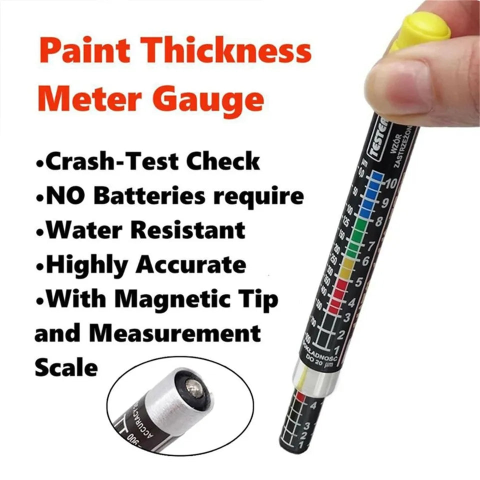 Car Paint Coating Thickness Gauge Pen 100% Original Thickness Gauge Quick Tester