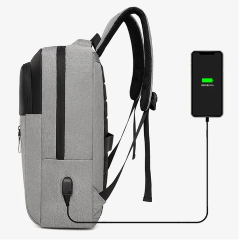 Stylish Business Waterproof Backpack USB Charging Large Capacity Laptop bag