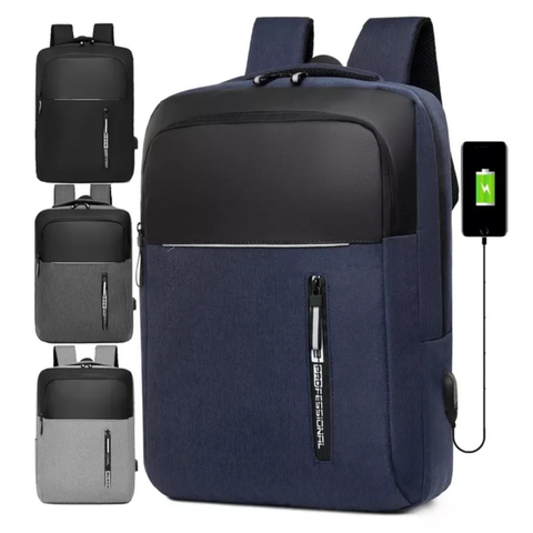 Stylish Business Waterproof Backpack USB Charging Large Capacity Laptop bag