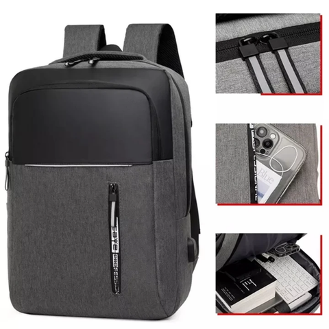 Stylish Business Waterproof Backpack USB Charging Large Capacity Laptop bag