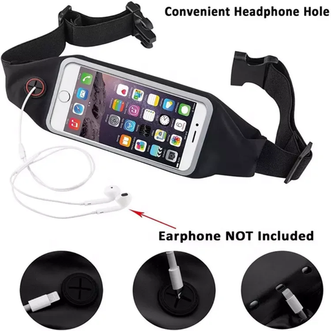 Mobile phone Torch screen Waist Bag Waterproof Mobile Phone Holder Belt Jogging