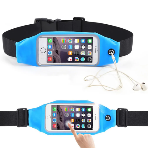 Mobile phone Torch screen Waist Bag Waterproof Mobile Phone Holder Belt Jogging