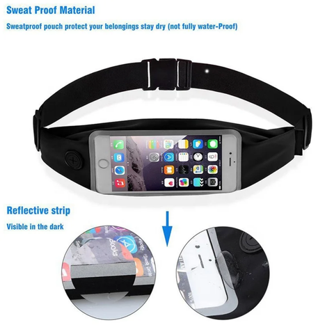 Mobile phone Torch screen Waist Bag Waterproof Mobile Phone Holder Belt Jogging