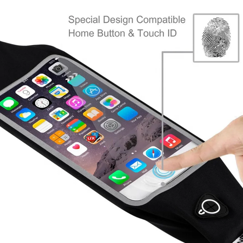 Mobile phone Torch screen Waist Bag Waterproof Mobile Phone Holder Belt Jogging